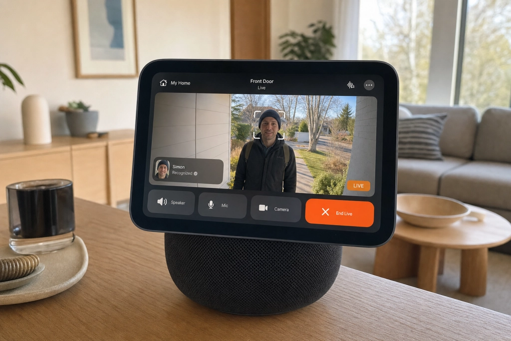 Apple klar med stor smart home-offensiv: Sikkerhedskamera, dørklokke og touchskærm-HomePod på vej