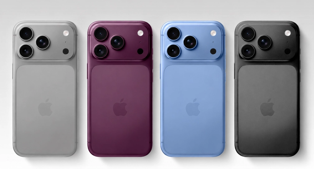 Nye lækbilleder: iPhone 18 Pro får Dark Cherry og variabel blænde
