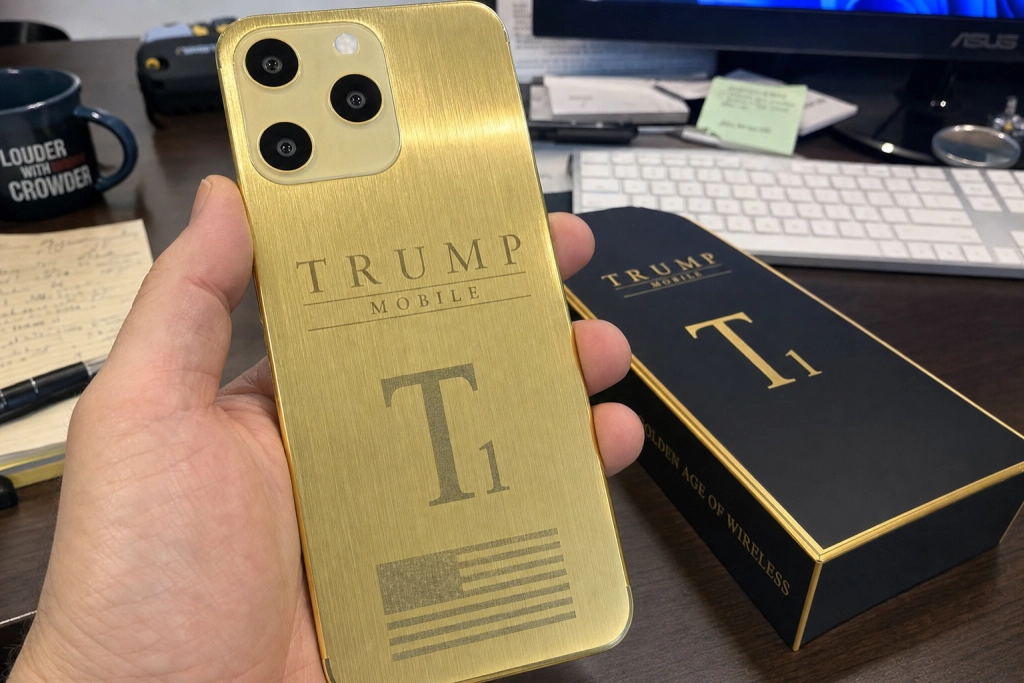 Et år forsinket og forbehold for alt: Trumps egen telefon sendes endelig ud