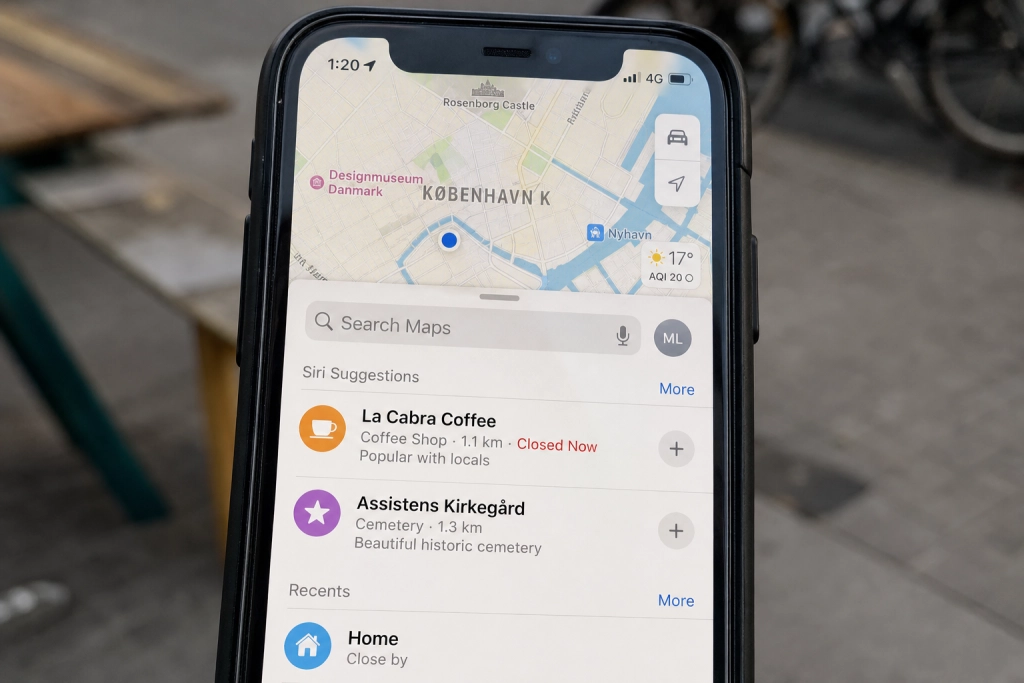 Apple Maps-trick i iOS 26.5: Telefonen foreslår nu steder du ikke har søgt på endnu