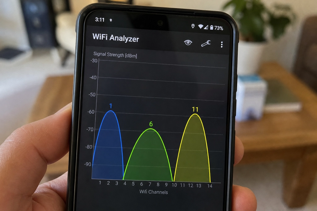 Tre tal redder din Wi-Fi: skift til kanal 1, 6 eller 11 på 2,4 GHz