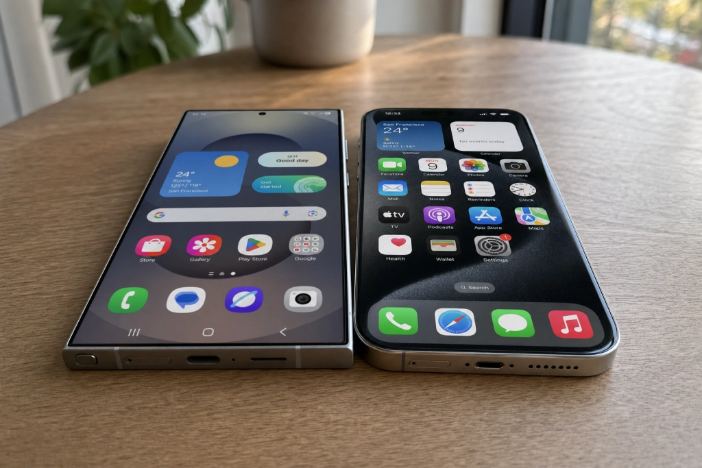 Galaxy S26 Ultra slankere end nogen Ultra før den, og næsten 20 gram lettere end iPhone