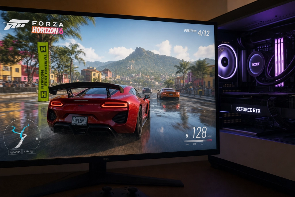 Forza Horizon 6 uden Denuvo: Sådan kører det på PC mod Xbox Series X