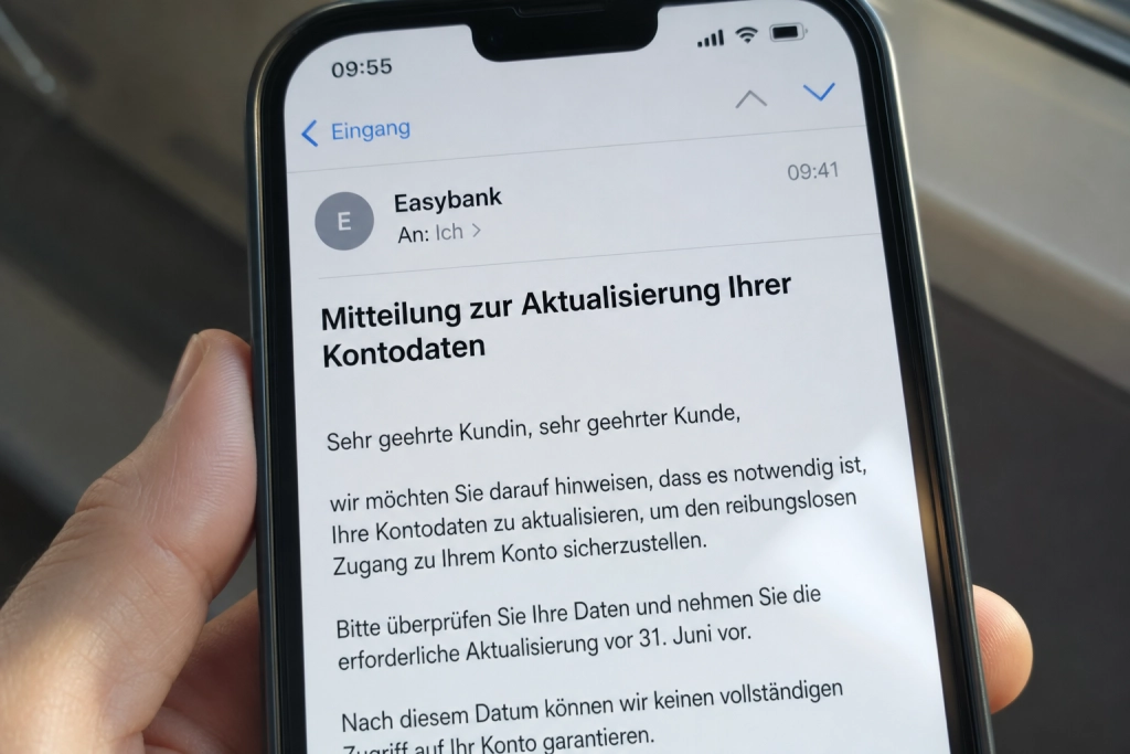 Phishing-mail med deadline 31. juni: Datoen der ikke eksisterer afslører svindlen