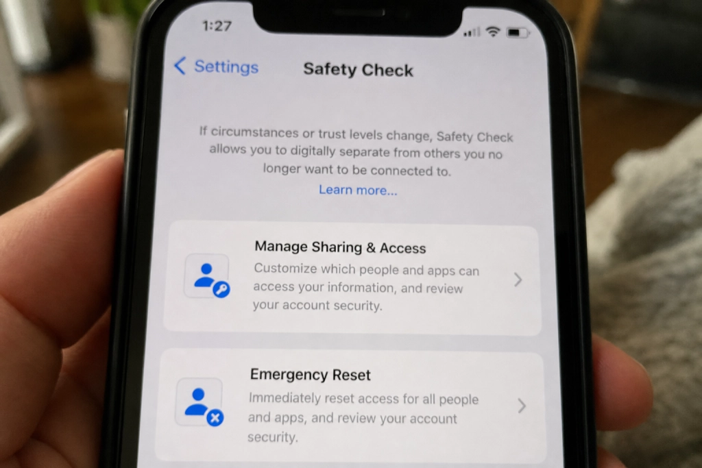 Apples skjulte Safety Check viser hvem der ser din lokation - sådan slukker du det med et klik