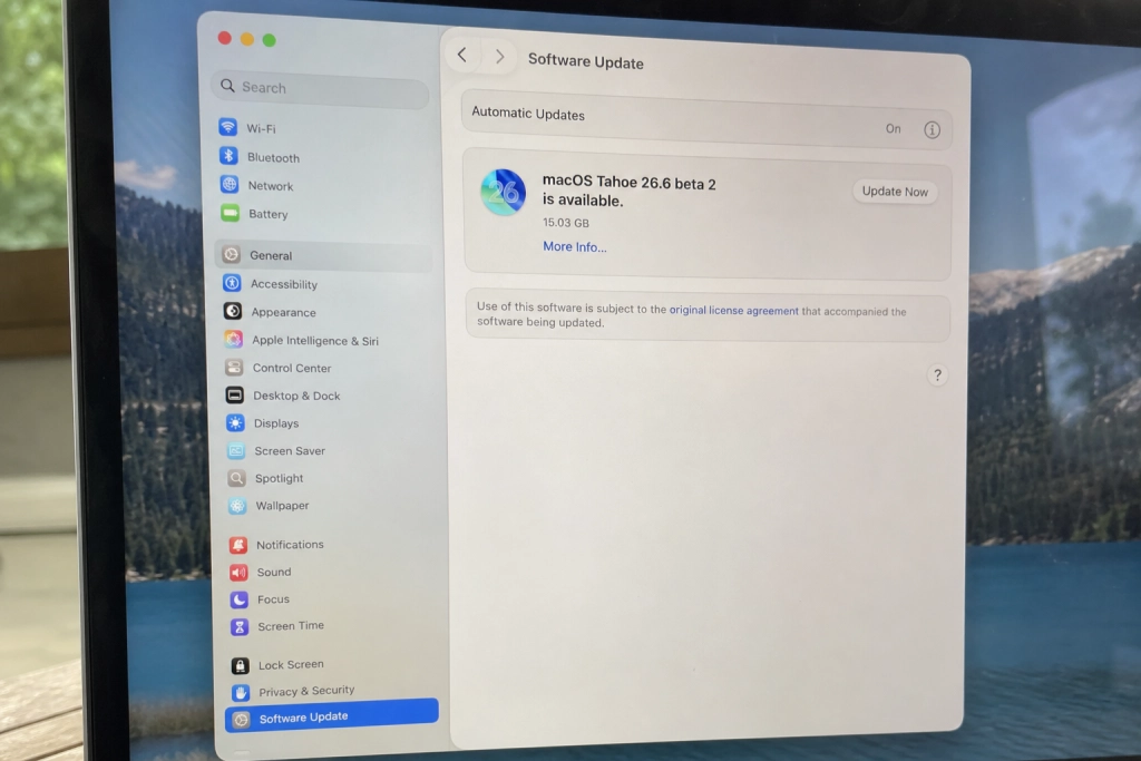 macOS Tahoe 26.6 beta 2 ude: Apples stille finpudsning før Golden Gate