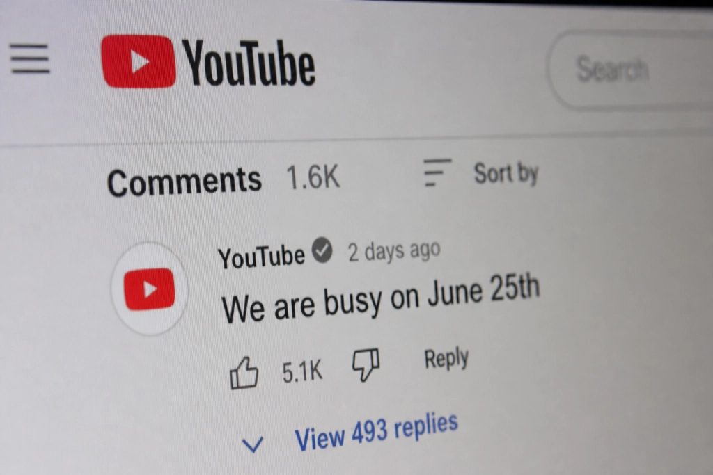 YouTube skriver 