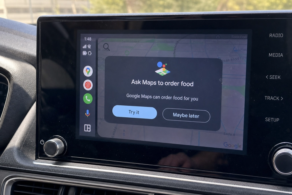 Google Maps går i krig med Wolt og Uber Eats: Finder restauranten og bestiller maden mens du sidder bag rattet