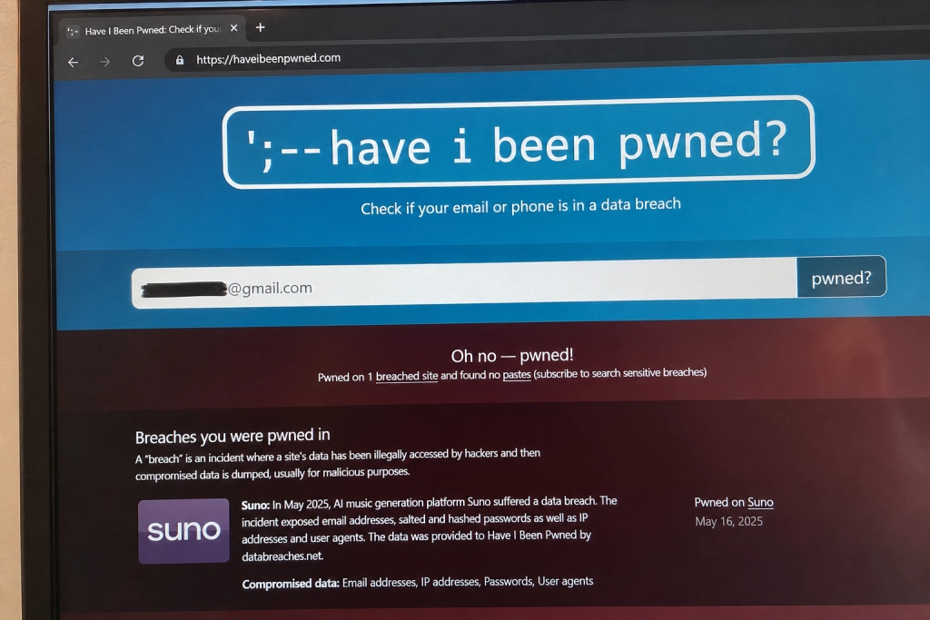 Populær AI-musiktjeneste skjulte hackerangreb i otte måneder: 55 millioner e-mails ligger nu på Have I Been Pwned