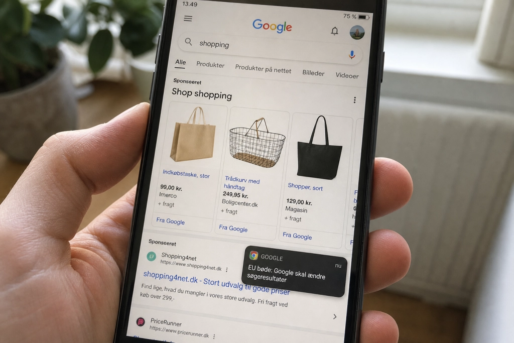 EU straffer Google med milliardbøde: Sådan rammer det dine søgninger og apps