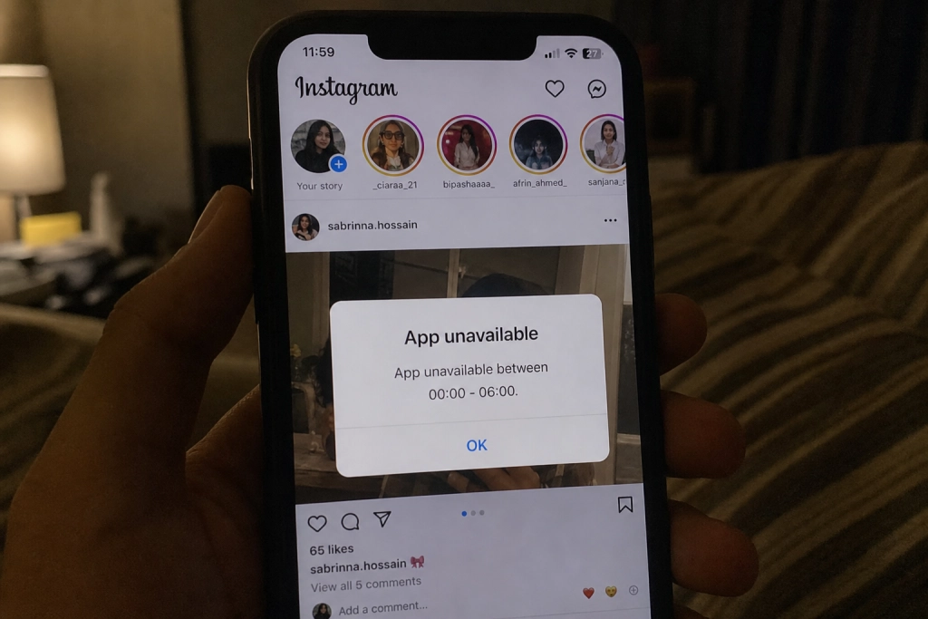 Storbritannien lukker Instagram og TikTok ved midnat for 16-17-årige