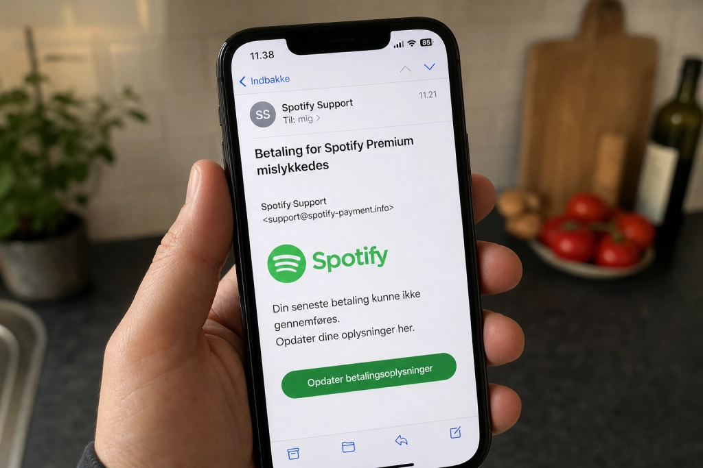 Millioner af Spotify-brugere advares: Et enkelt klik sender dine betalingsoplysninger direkte til svindlerne