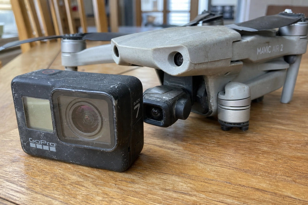 Har du en gammel GoPro eller drone i skuffen: Disse modeller giver op til 4.500 kroner på DBA lige nu