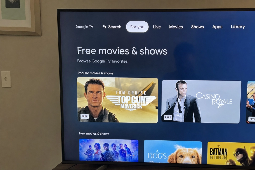 Google TV tilbyder nu over 10.000 gratis film og serier: Ingen apps eller abonnement nødvendigt