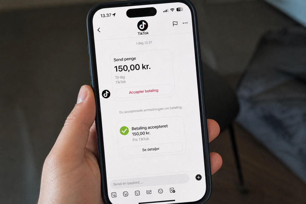 Skjult kode i TikTok-appen afslører: Sådan skal du kunne sende penge til venner i chatten
