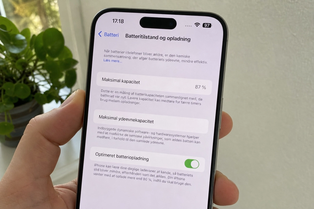 Sådan får du op til 15 procent mere batteritid efter iOS 27-opdateringen: Tre greb tager under to minutter