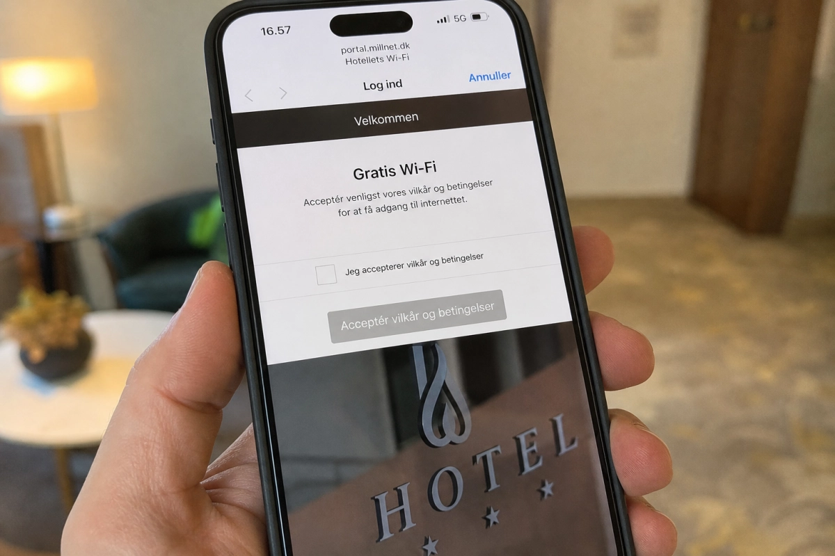 Forbinder du dig til hotellets gratis wifi, siger du ja til noget de ...