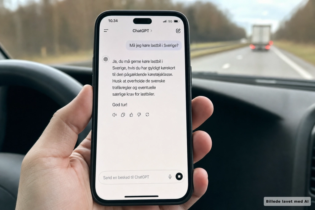 Svensk mand mistede kørekort efter at have stolet på ChatGPT om trafikregler