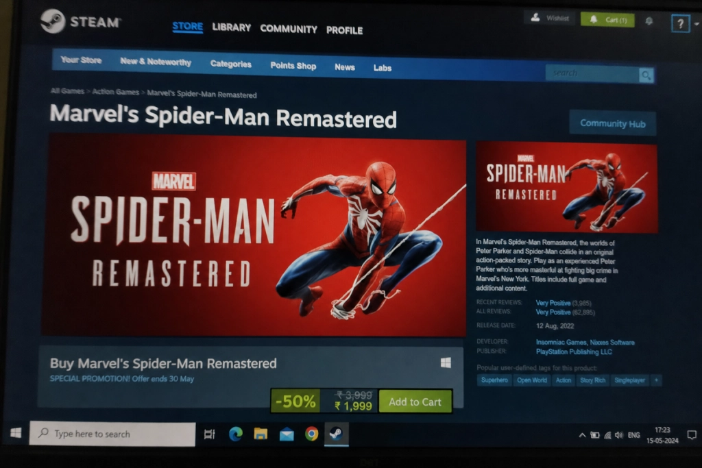 Fra biografen til Steam: Spider-Man-spillene firdobler spillertal efter filmens rekordweekend