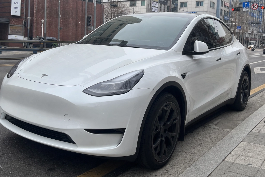 Model Y fra Shanghai skubbede Hyundai af tronen i Sydkorea i juli