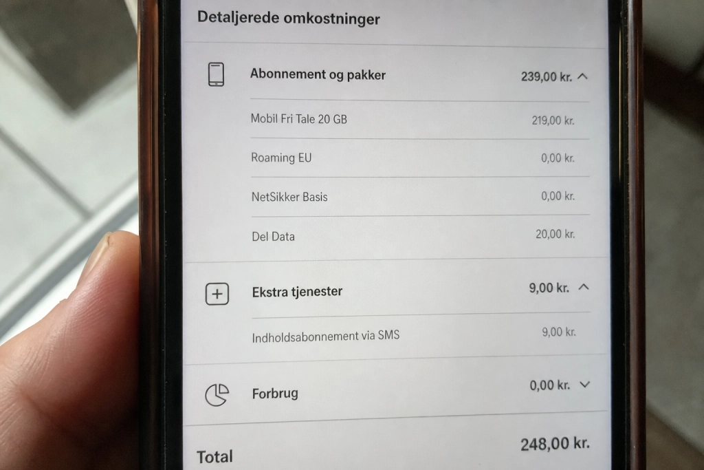 Se din mobilregning nu: Tre poster danskere betaler for uden at vide det