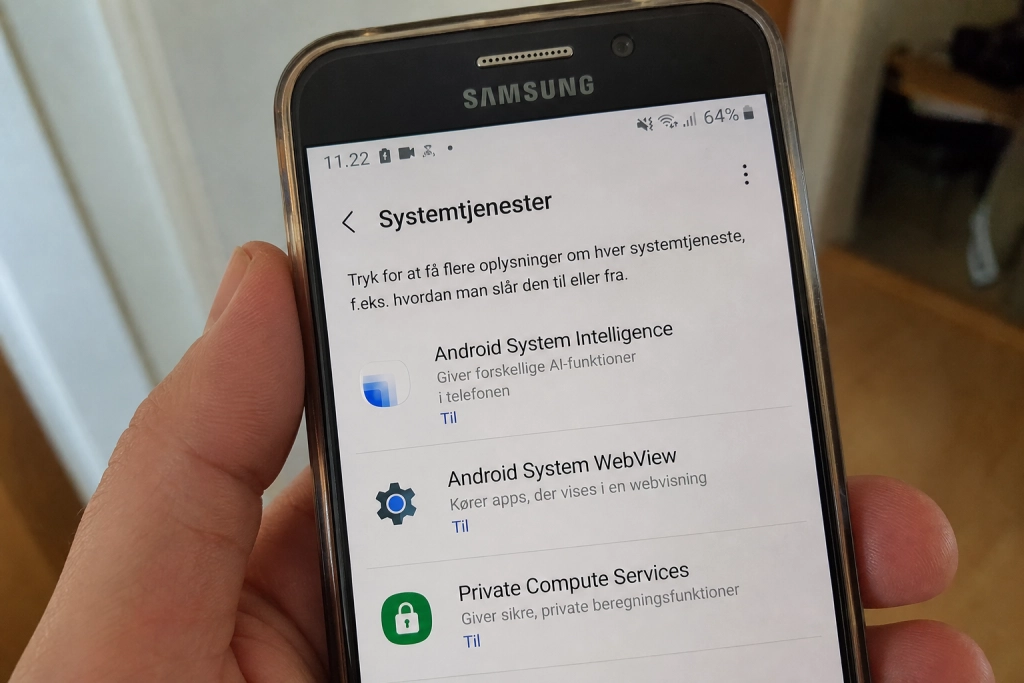 Google opdaterer tre system-apps på din Samsung uden at sige det: Her ligger menuen du kan tjekke selv