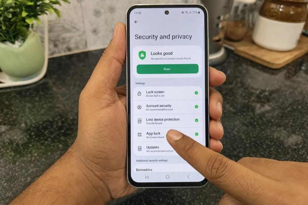 Bank og beskeder bag fingeraftryk: Google bygger app-lås direkte ind i Android