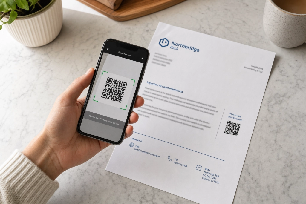 Brevet beder dig scanne en QR-kode for at aktivere kortet: Sådan tømmer svindlerne din konto