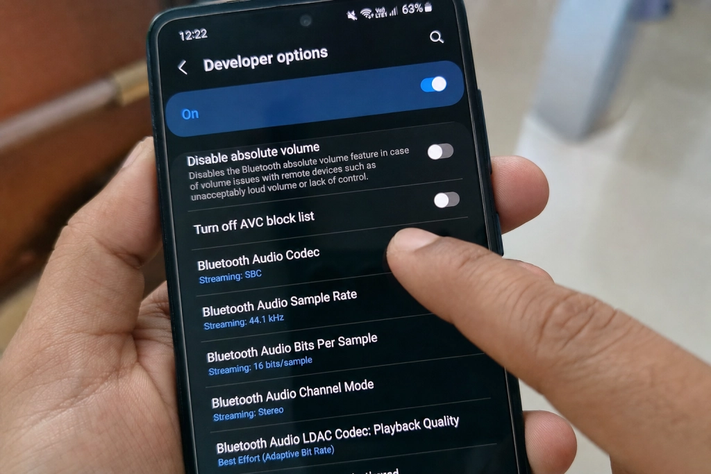 Android sender som standard den svageste Bluetooth-codec: Sådan skifter du til bedre lyd