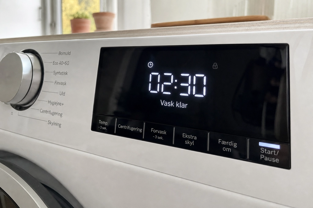 Kør vaskemaskinen på det forkerte tidspunkt, og elregningen stiger: Sådan rammer du de billige timer