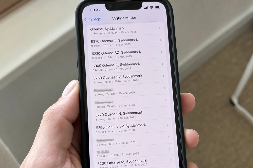 Din iPhone laver et hemmeligt kort over hvor du færdes: Sådan slår du det fra