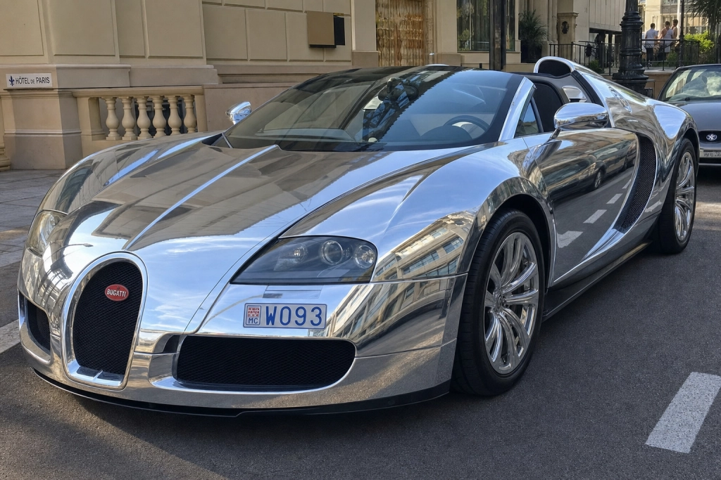 F1-stjerne set i Monaco bag rattet på verdens dyreste Bugatti Veyron: Ekstraudstyret alene kostede over 18 millioner kroner