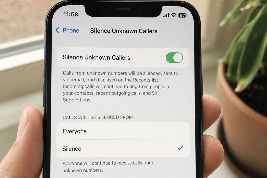 Din iPhone og Android kan sende ukendte numre direkte til telefonsvarer, sådan slår du det til