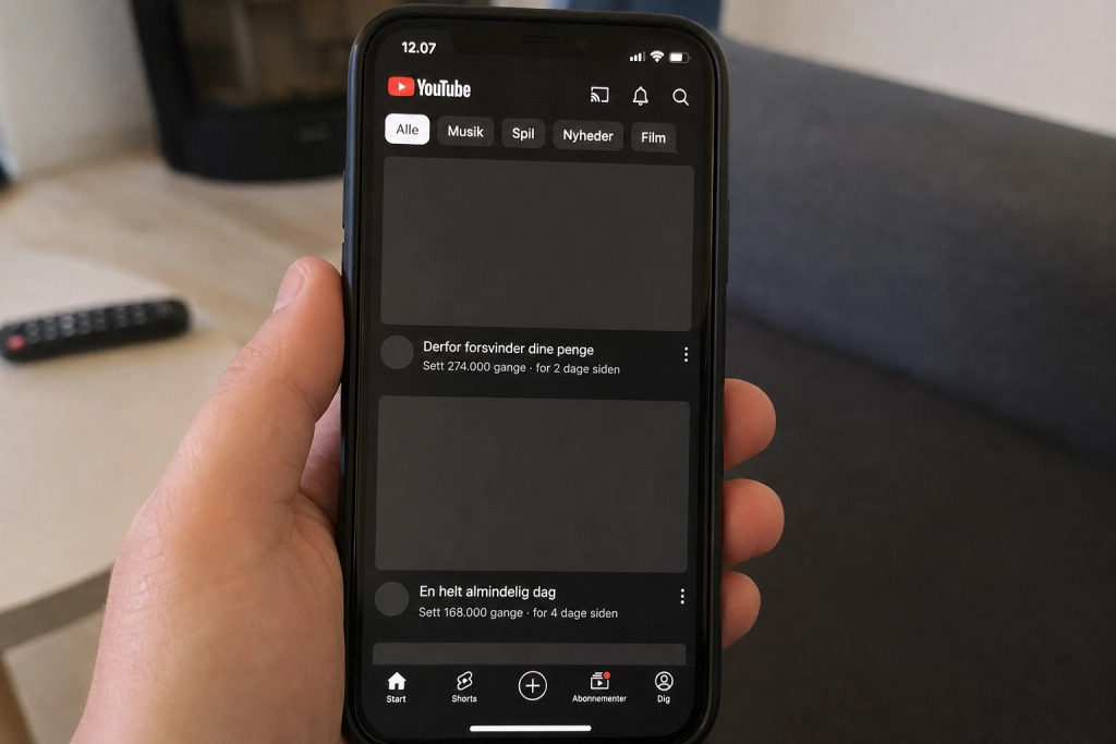 YouTube erkender fejl på Android og iOS: Miniature-billederne forsvinder i appen