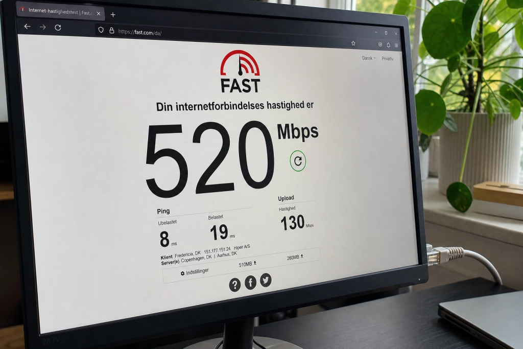 Betaler du for lynhurtigt net: Sådan tester du på to minutter om du bliver snydt