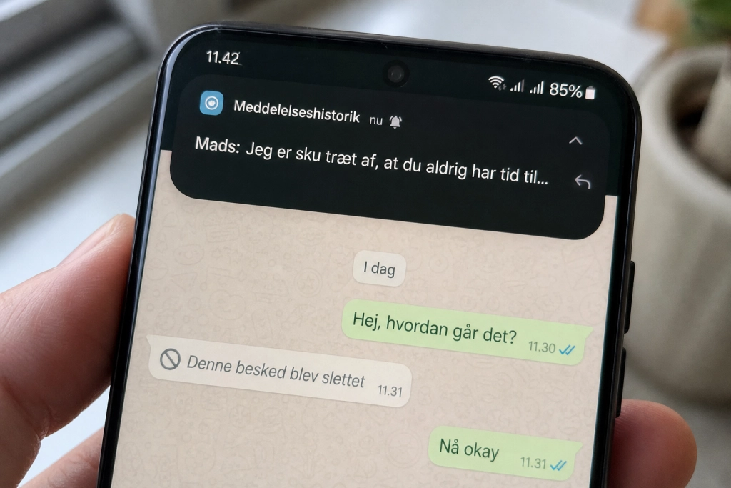 Har nogen fortrudt og slettet en besked til dig: En skjult Android-funktion lader dig læse den alligevel