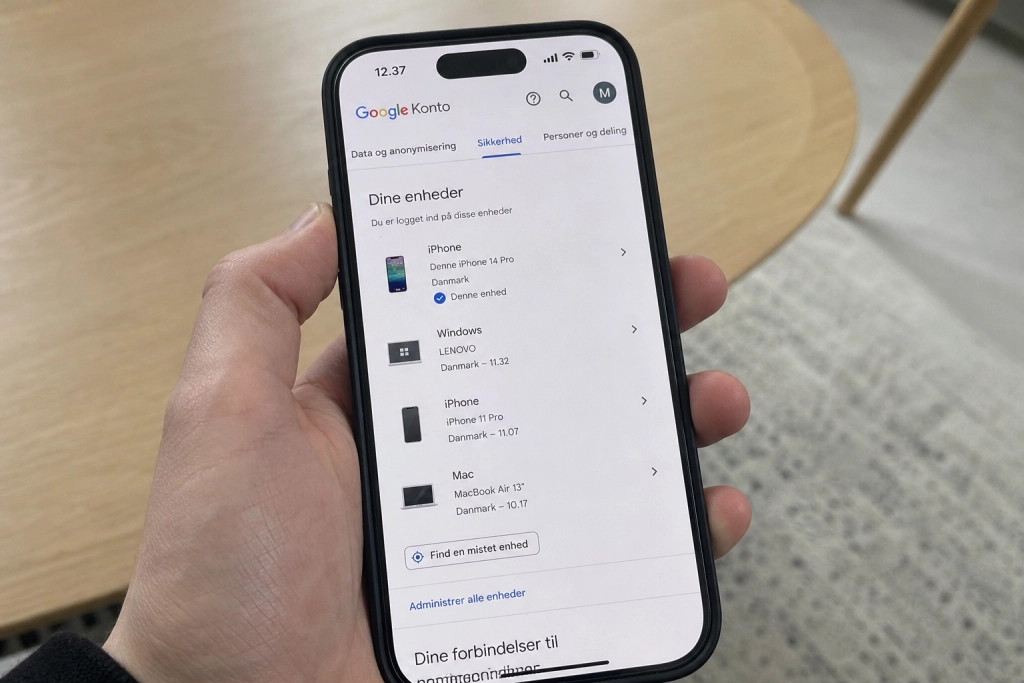 Fremmede kan være logget ind på din Google-konto: Sådan smider du dem ud