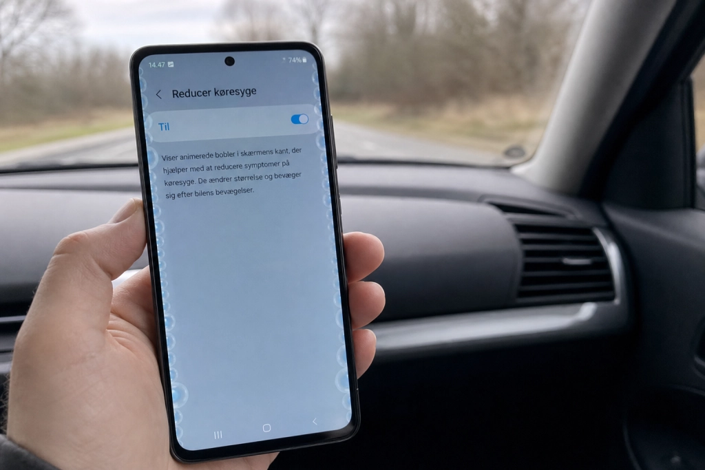 Bliver du køresyg af mobilen i bilen: Ny Android-funktion kan dæmpe kvalmen