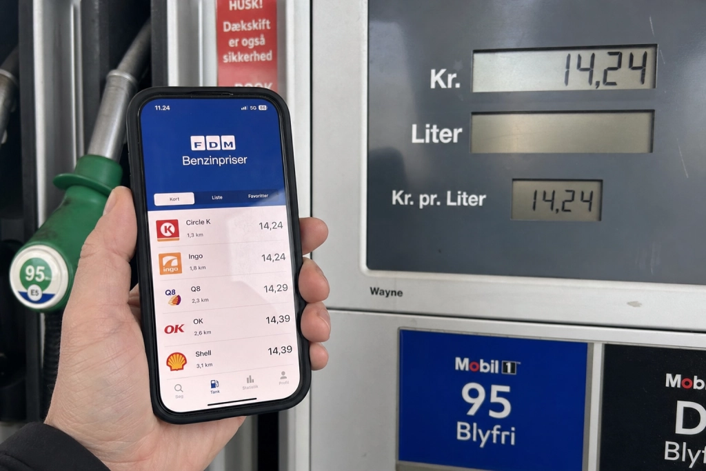 Tank billigere hver gang: Gratis dansk app viser hvor benzin og diesel er billigst lige nu