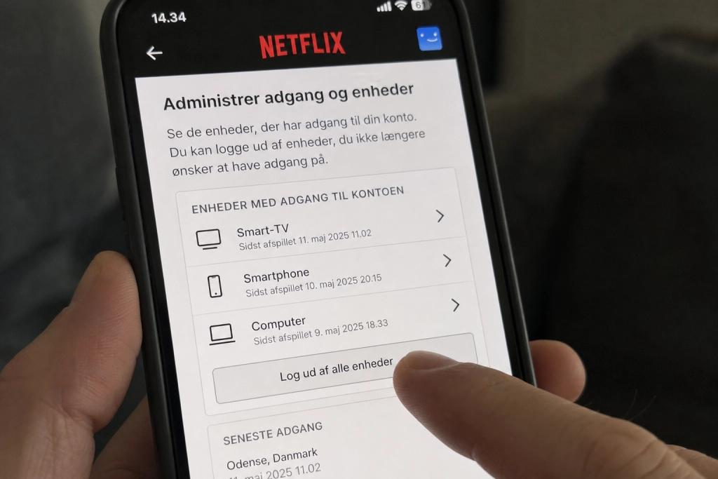 Deler fremmede din Netflix-konto: Sådan ser du hvem der er logget ind og smider dem ud