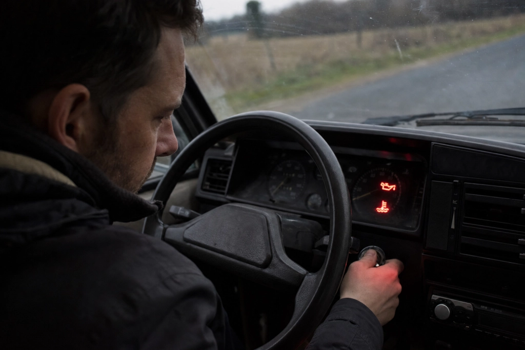 Lyser en lampe i bilen: Sådan ved du om du kan køre videre eller skal stoppe med det samme
