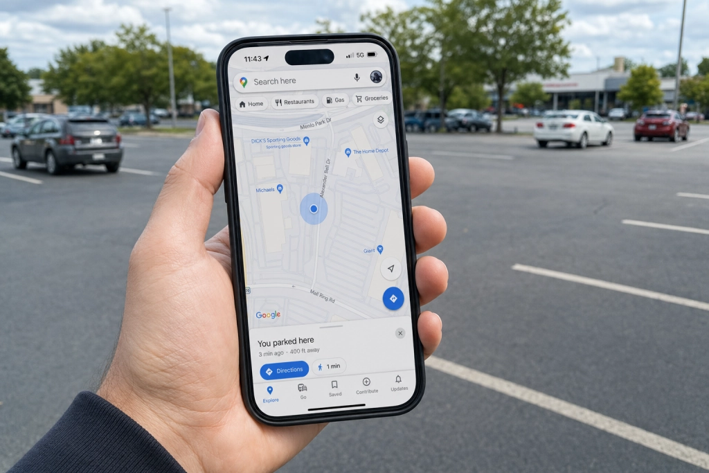 Glemmer du altid hvor du parkerede: Din telefon har gemt stedet uden du ved det